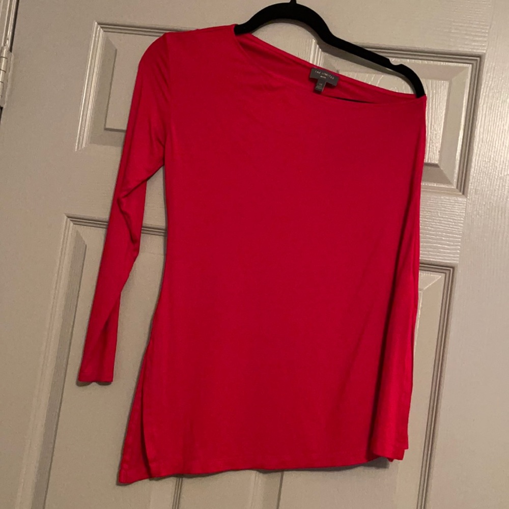 The Limited Red Off Shoulder Blouse
